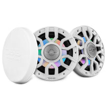 NXL 6.5" 2-Way Coaxial Marine Speaker with Bullet Tweeter and Digital Led Lights | 150W RMS 4-Ohm
