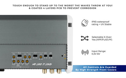 NXL-M5 Full-Range Class D 5-Channel Amplifier SxS Part - Installed View | DS18