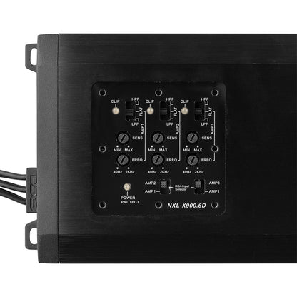 NXL 6-Channel Full-Range Class D IP67 Marine and Powersports Amplifier 6 x 150 Watts Rms @ 4-Ohm