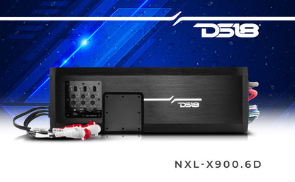 NXL-X900.6D Full-Range Class D 6-Channel Amplifier UTV Lighting - Full View | DS18