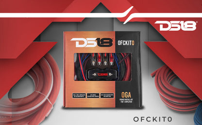 0-GA OFC 100% Copper Amplifier Installation Kit (Red) SxS Off-Road - Top View | DS18