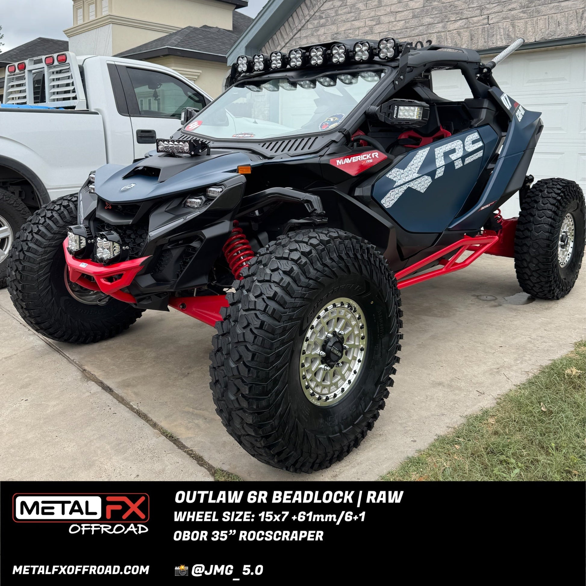 Outlaw 6R UTV Beadlock Wheel (Raw) Metal FX Offroad