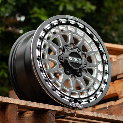 Outlaw 6R UTV Beadlock Wheel (Satin Black Contrast Cut) Metal FX Offroad