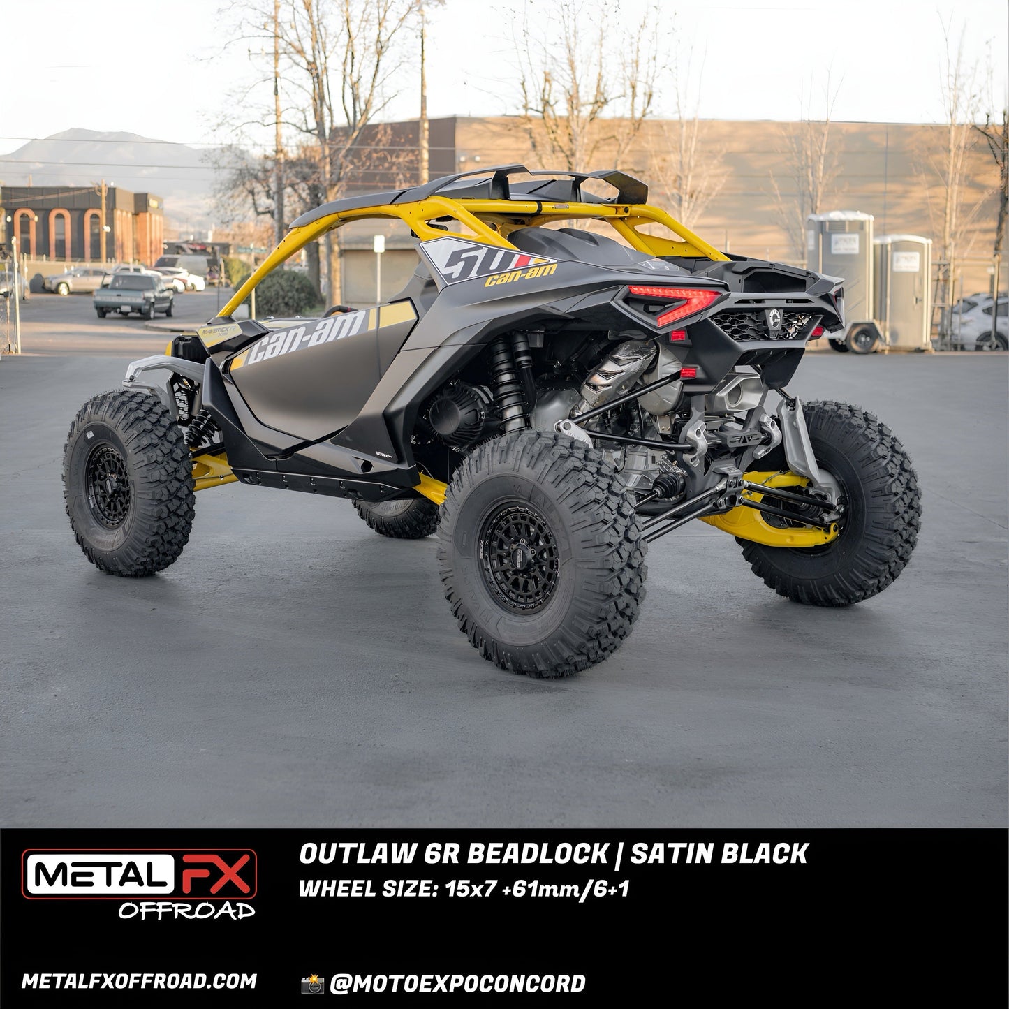 Outlaw 6R UTV Beadlock Wheel (Satin Black) Metal FX Offroad