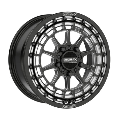 Outlaw R UTV Beadlock Wheel (Satin Black Contrast Cut) Metal FX Offroad