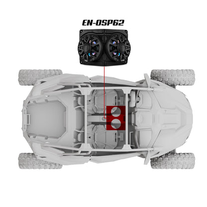 Polaris RZR Pro R / Pro XP / Turbo R Overhead Loaded Speaker Enclosure Kit | DS18