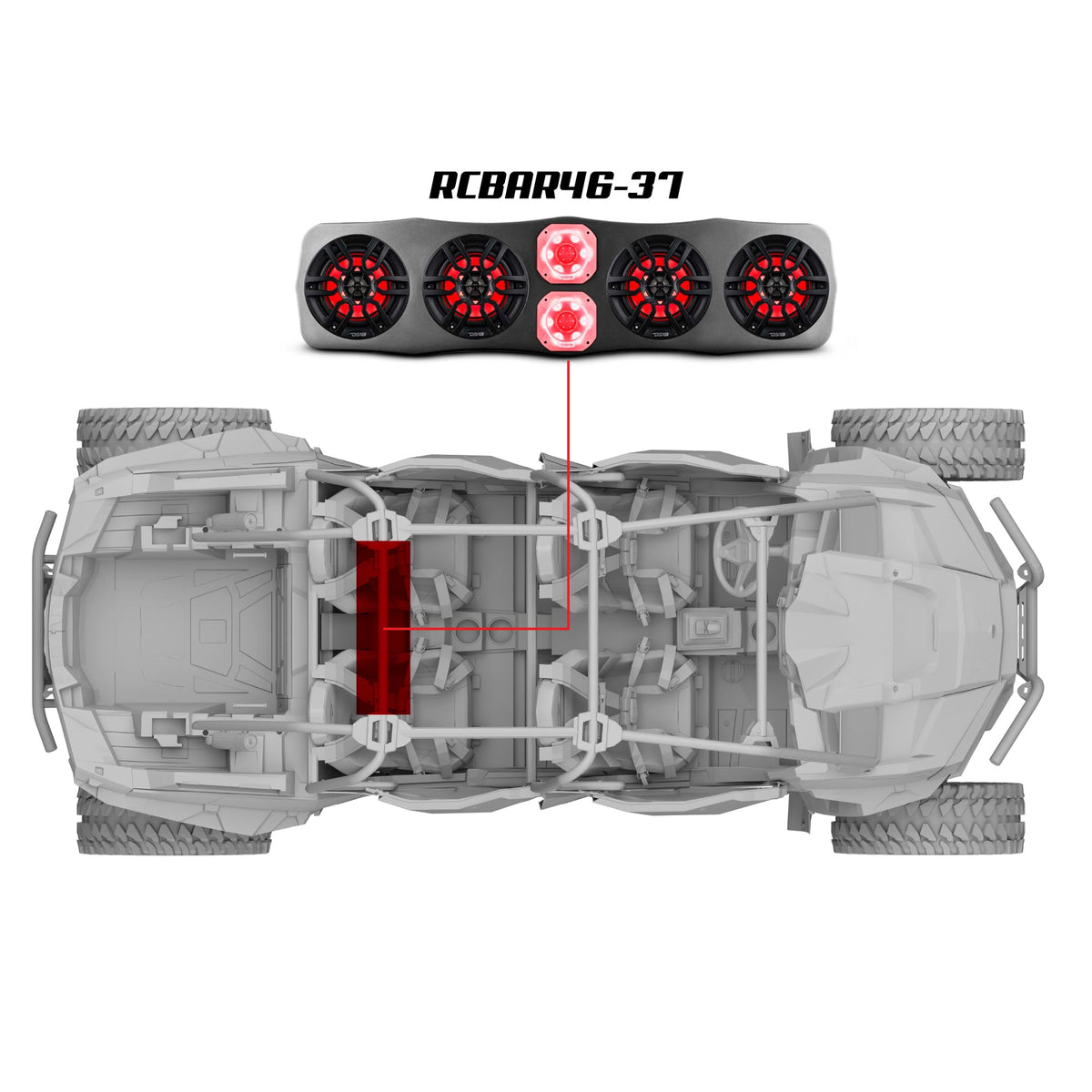 Polaris RZR Pro R / Pro XP / Turbo R Loaded Soundbar Kit | DS18