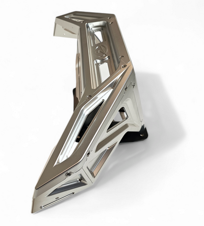 Polaris RZR Pro R / Pro S / Turbo R Machined Front Winch Bumper (Clear Anodized)