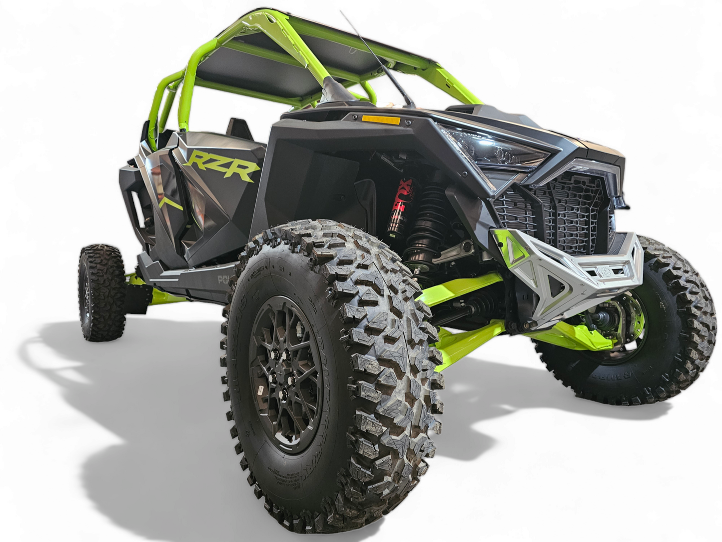 Polaris RZR Pro R / Pro S / Turbo R Machined Front Winch Bumper (Clear Anodized)