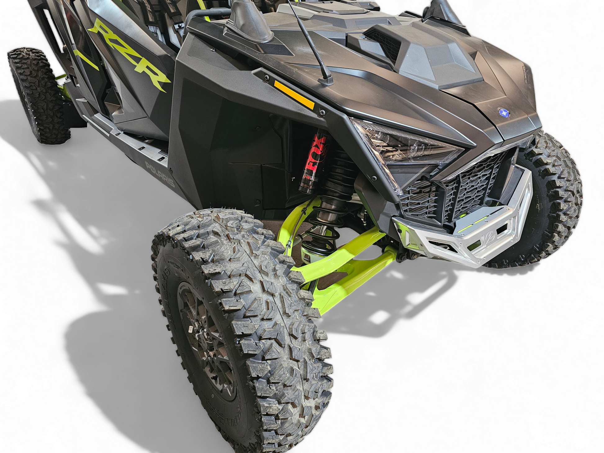 Polaris RZR Pro R / Pro S / Turbo R Machined Front Winch Bumper (Clear Anodized)