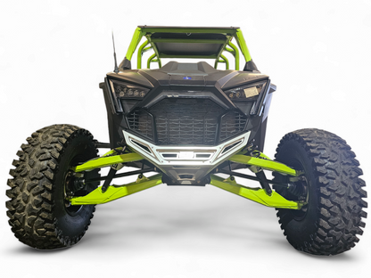 Polaris RZR Pro R / Pro S / Turbo R Machined Front Winch Bumper (Clear Anodized)