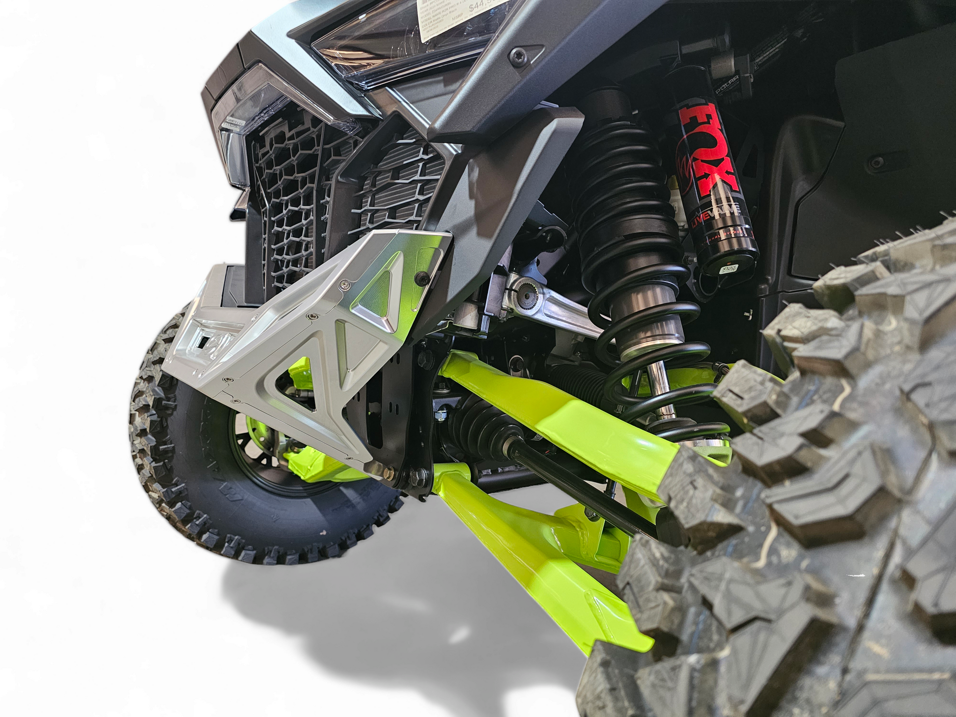 Polaris RZR Pro R / Pro S / Turbo R Machined Front Winch Bumper (Clear Anodized)