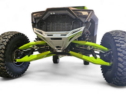 Polaris RZR Pro R / Pro S / Turbo R Machined Front Winch Bumper (Clear Anodized)