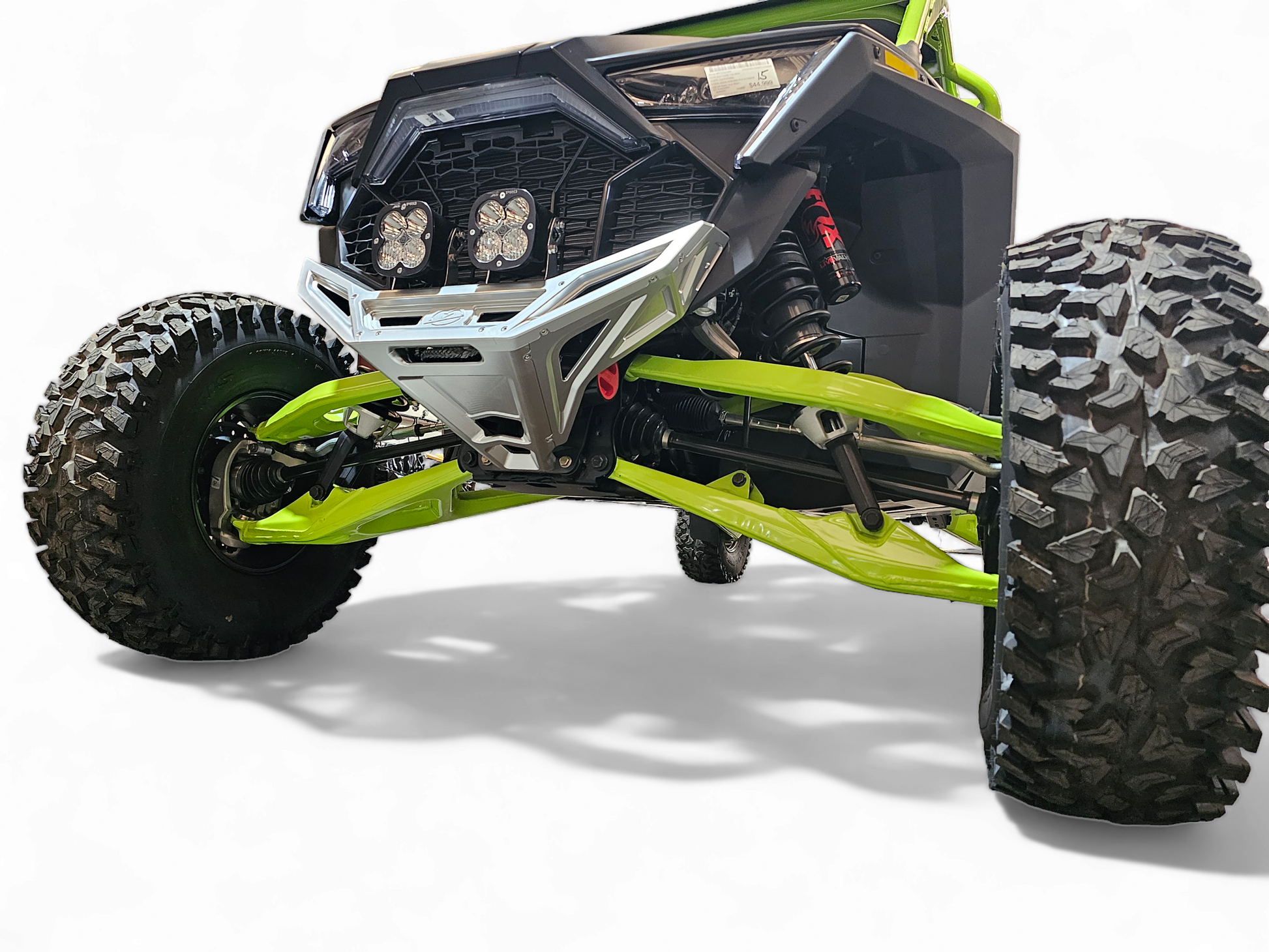 Polaris RZR Pro R / Pro S / Turbo R Machined Front Winch Bumper (Clear Anodized)