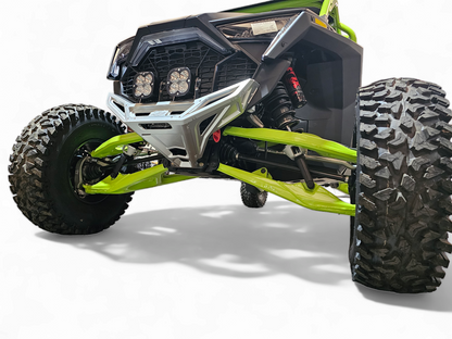Polaris RZR Pro R / Pro S / Turbo R Machined Front Winch Bumper (Clear Anodized)
