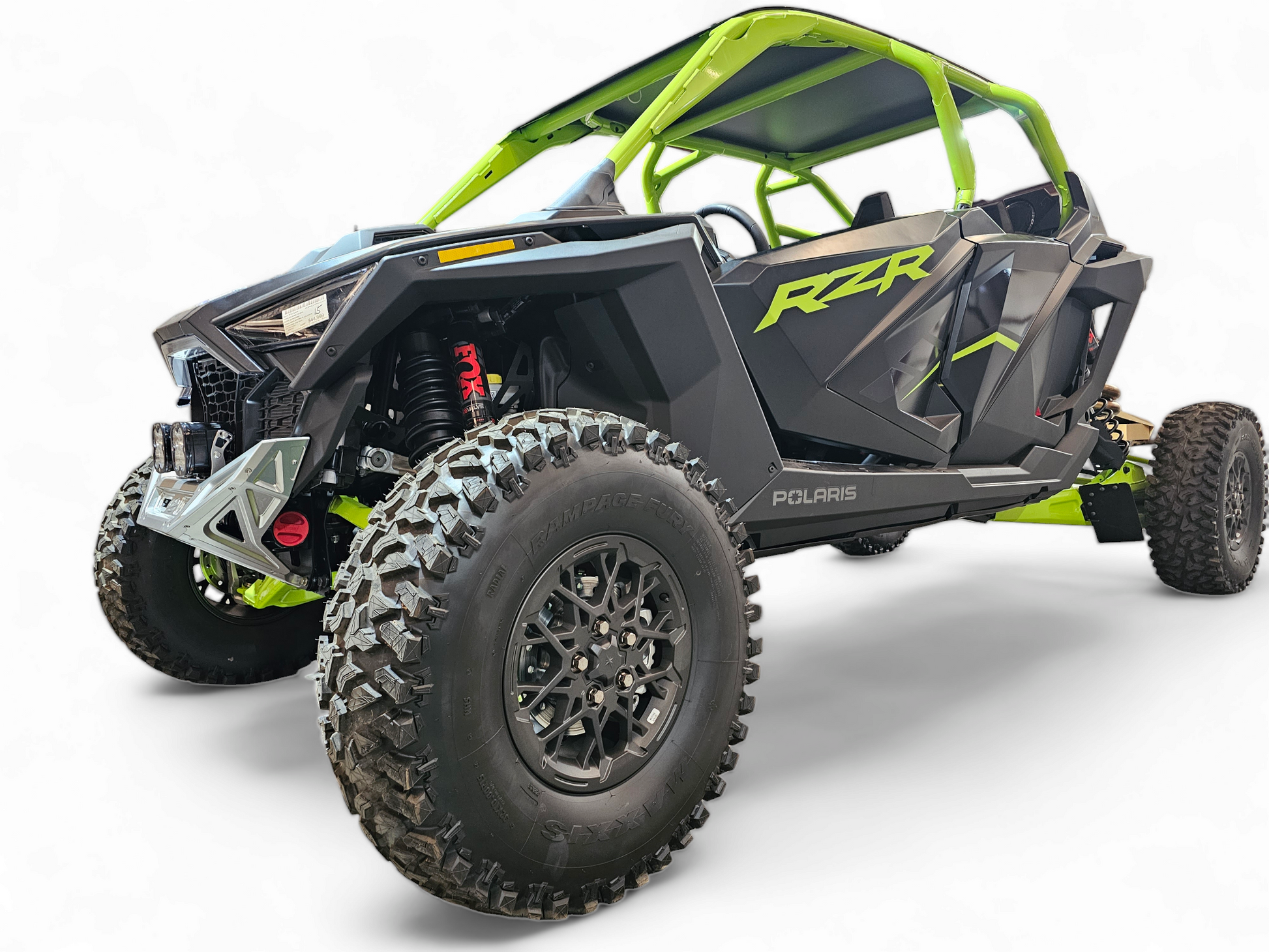Polaris RZR Pro R / Pro S / Turbo R Machined Front Winch Bumper (Clear Anodized)