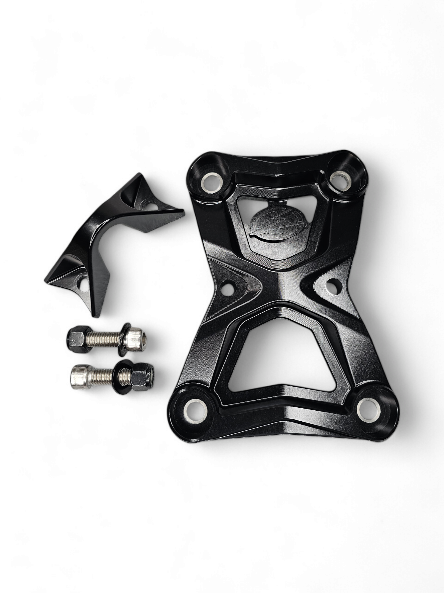 Polaris RZR Pro R / Turbo R Radius Rod Plate with Tow Hook (Black)