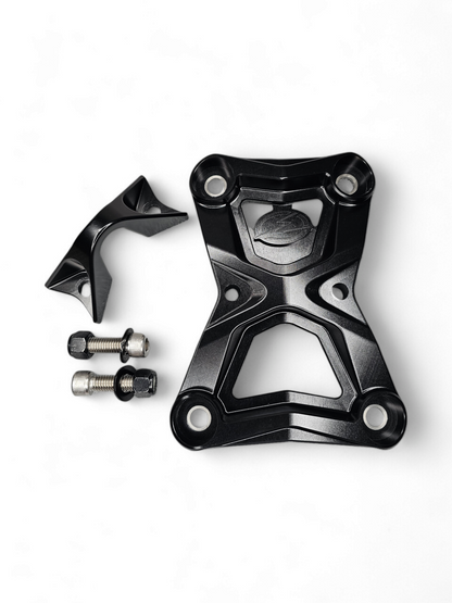 Polaris RZR Pro R / Turbo R Radius Rod Plate with Tow Hook (Black)