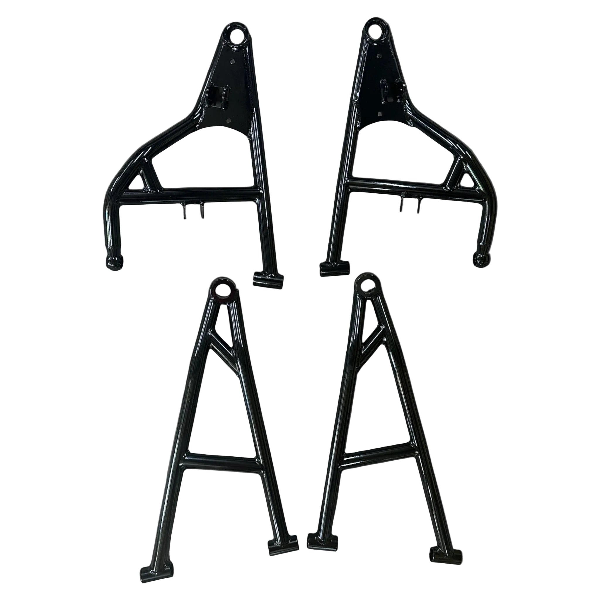 Polaris RZR XP 1000 / Turbo Mega 1.75" Forward High Clearance A-Arms by L&W Fab, front view
