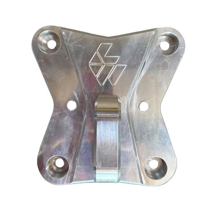 Can-Am Maverick X3 72" Radius Rod Pull Plate by L&W Fab, front view