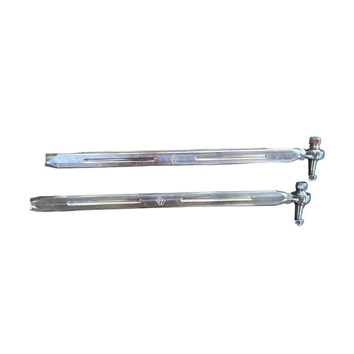 Can-Am Maverick X3 72" Tie Rods by L&W Fab, front view