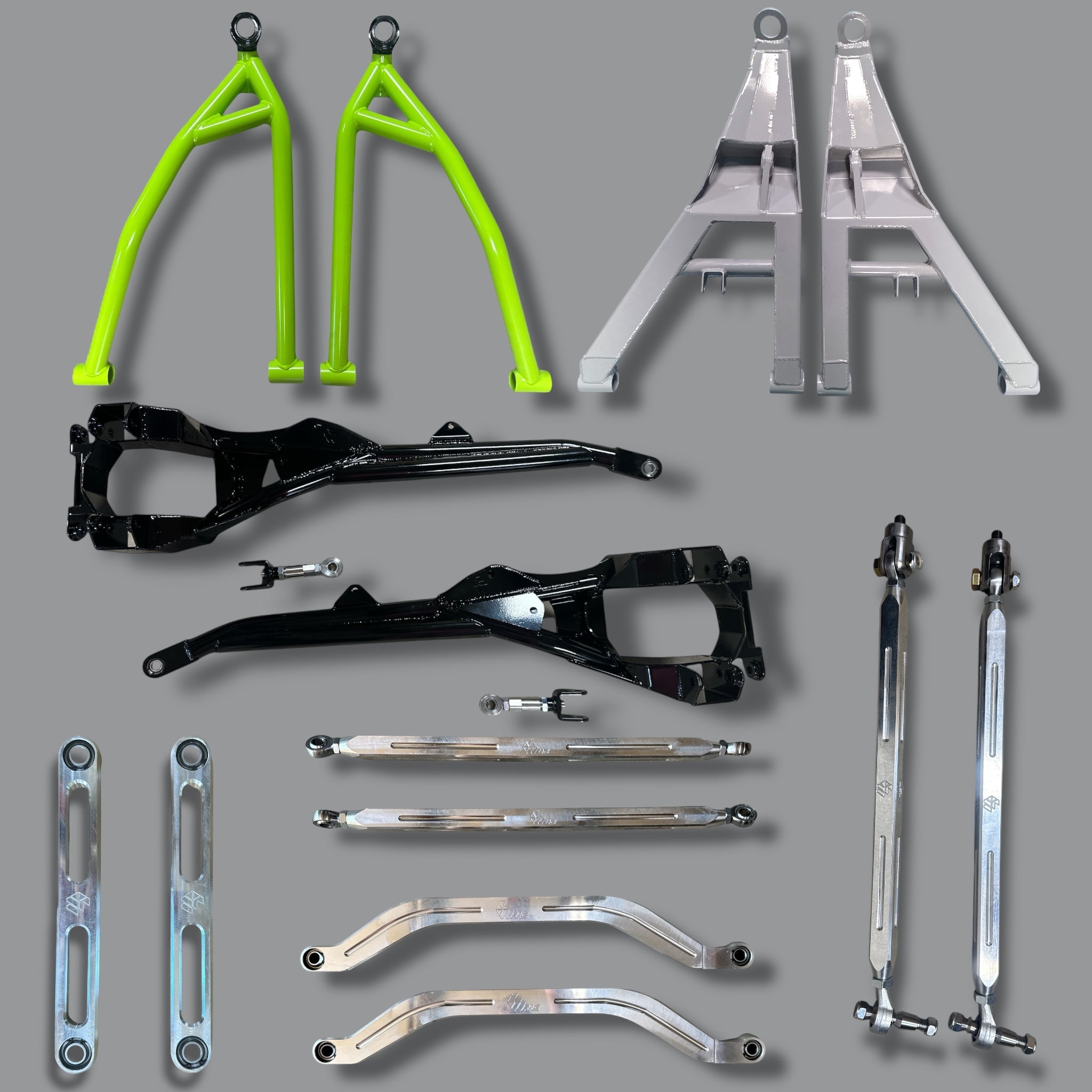 Polaris RZR Pro R / Pro S / Turbo R Full Suspension Kit by L&W Fab, front view