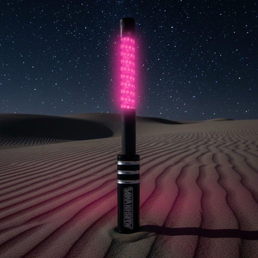 V3 LED Whip with Chrome Black Base (Single)