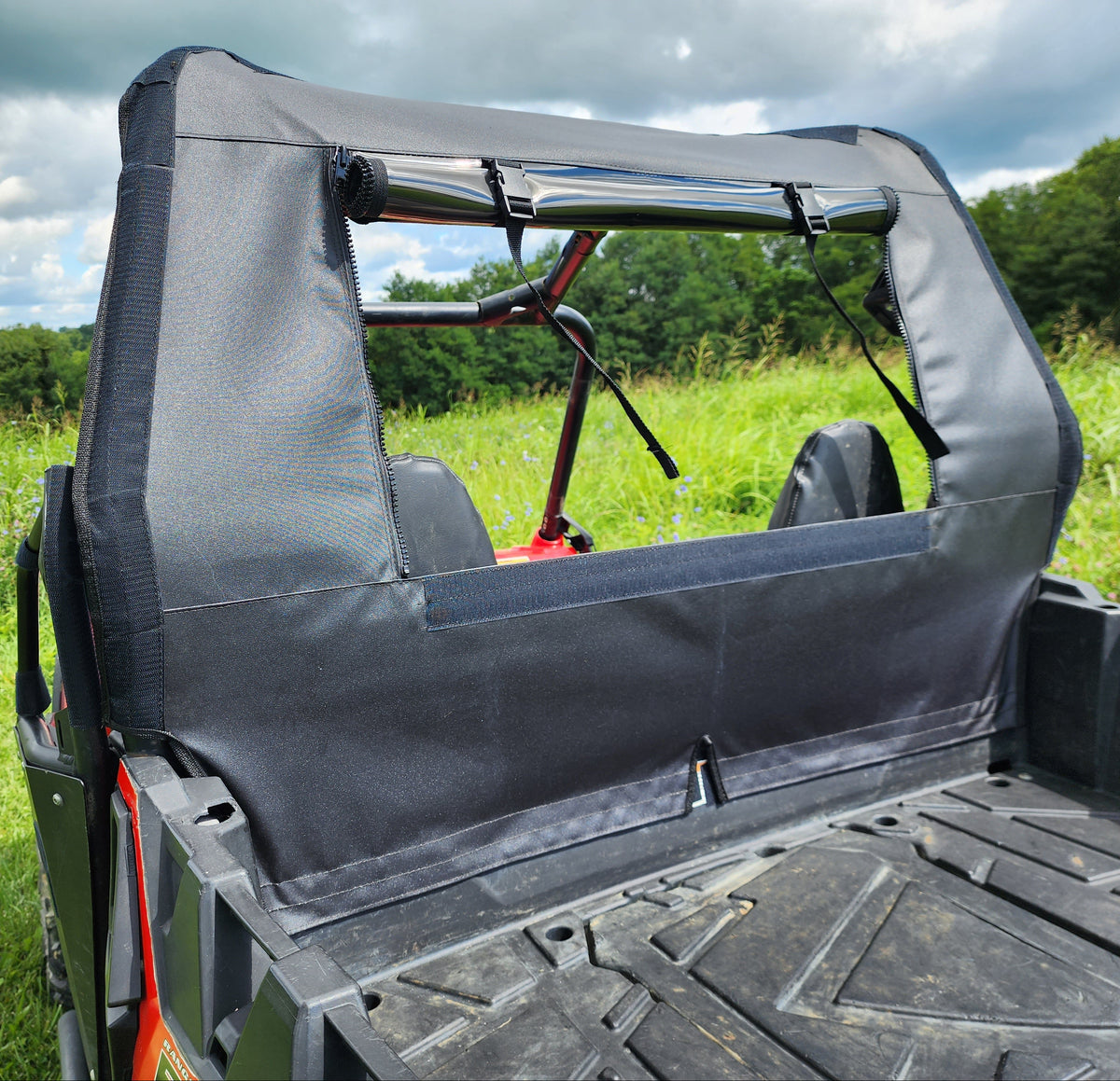 Polaris RZR 570 / 800 / XP 900 Soft Rear Windshield by 3 Star UTV, product view 5