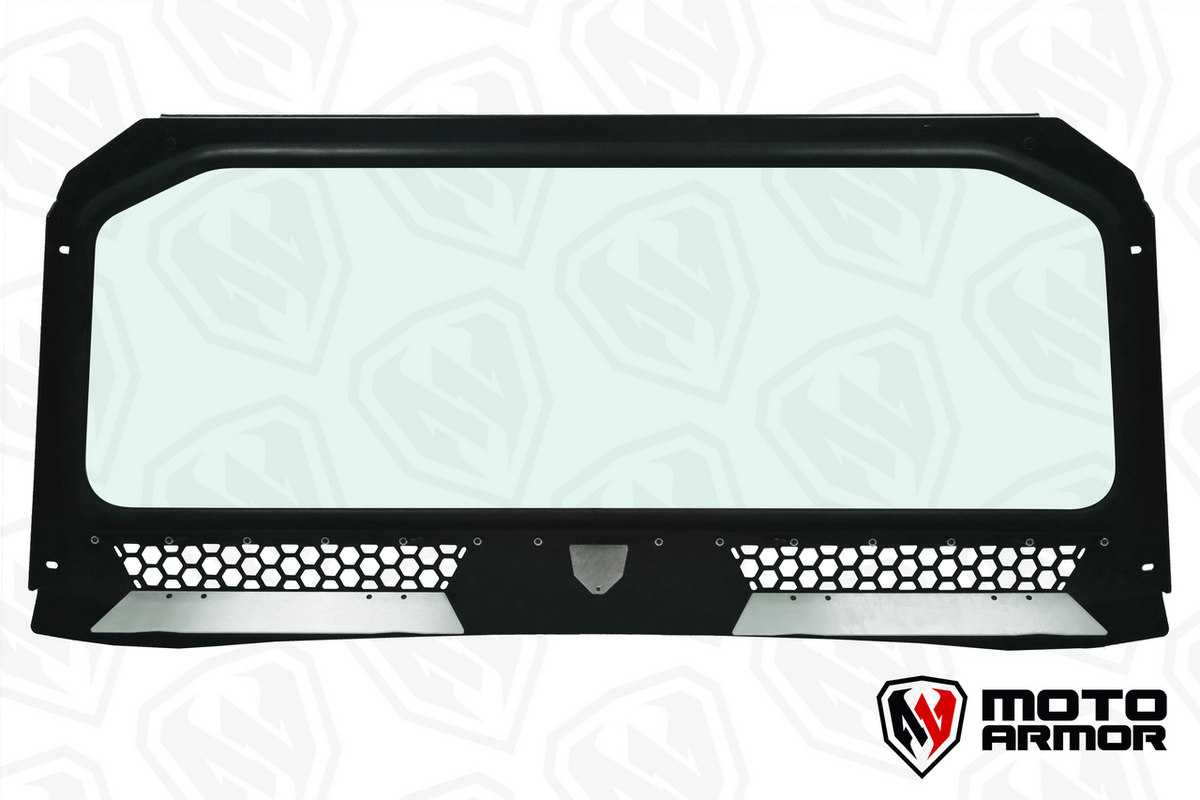 Polaris General Vented Full Glass Windshield Moto Armor