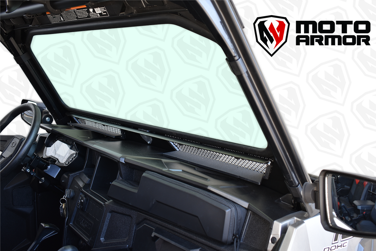 Polaris General Vented Full Glass Windshield Moto Armor