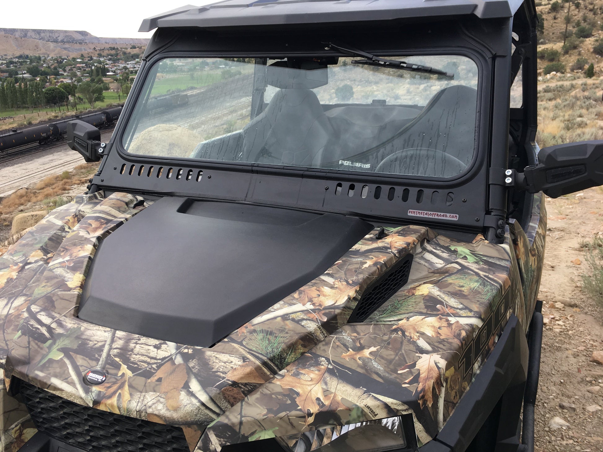 Polaris General Vented Glass Windshield 1.0 Bent Metal Off-Road