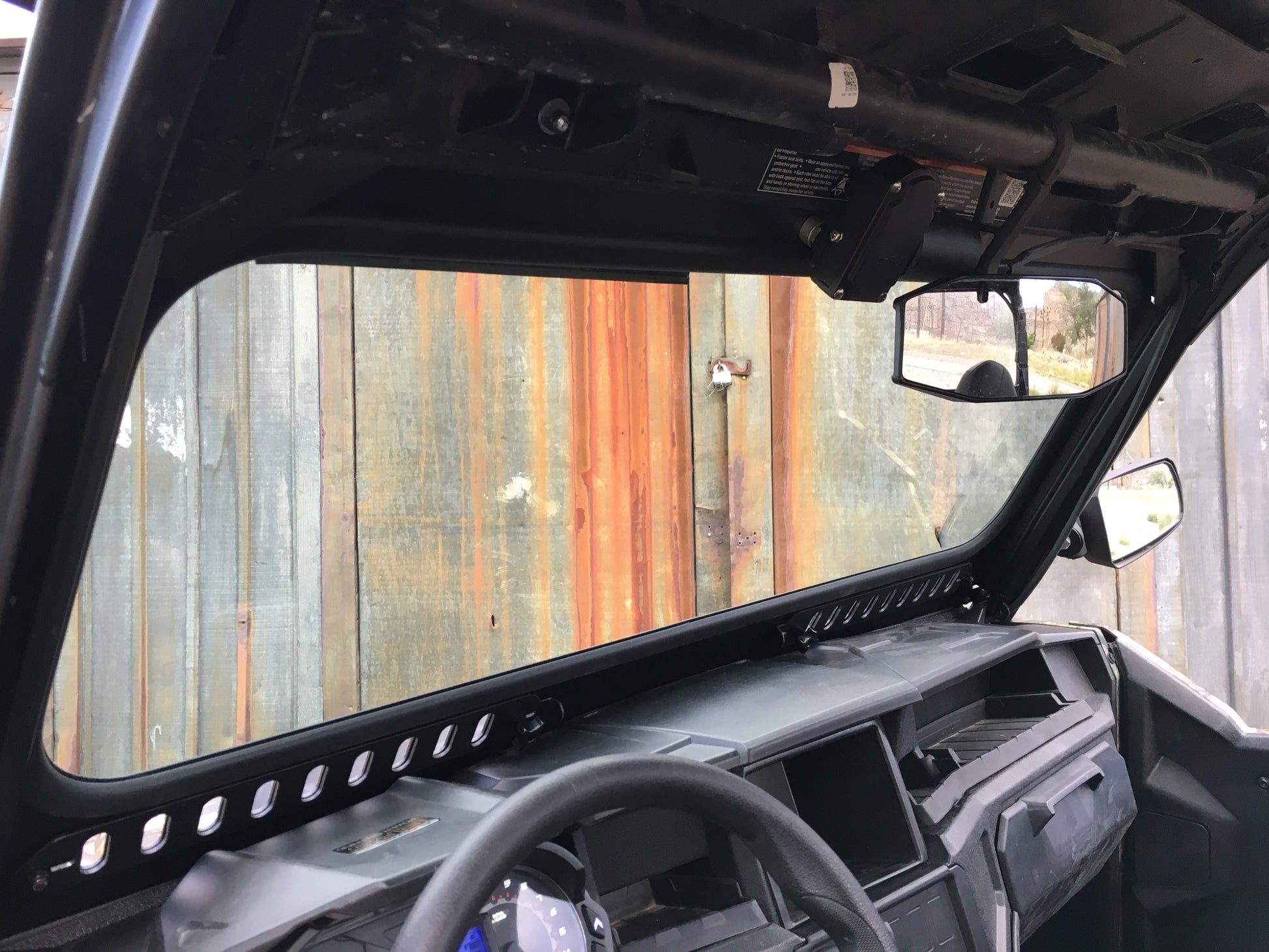 Polaris General Vented Glass Windshield 1.0 Bent Metal Off-Road