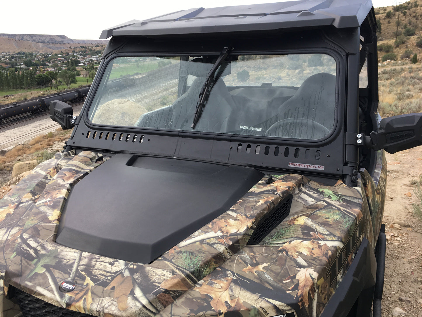 Polaris General Vented Glass Windshield 1.0 Bent Metal Off-Road