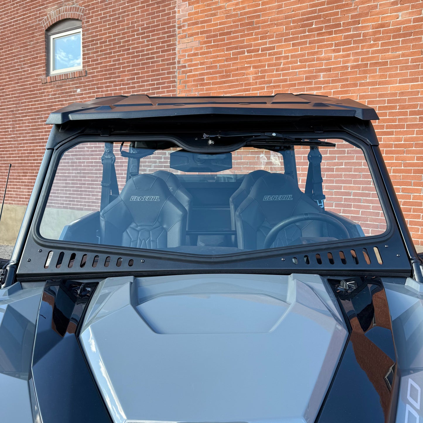 Polaris General Vented Glass Windshield 2.0 Bent Metal Off-Road