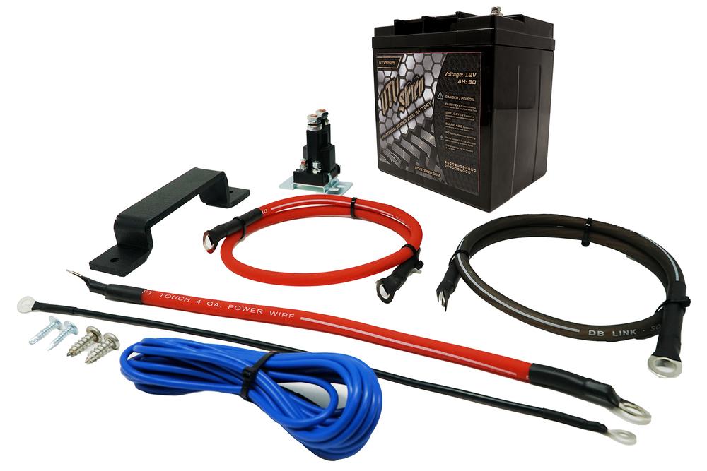 Polaris RZR 2nd Battery Kit UTV Stereo