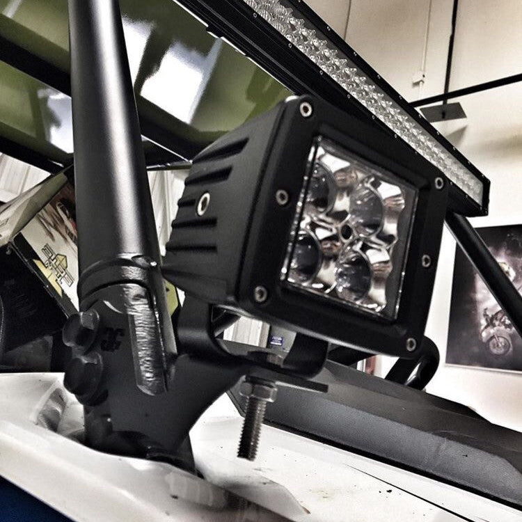 Polaris RZR A-Pillar Light Pod Mounting Brackets GGLighting