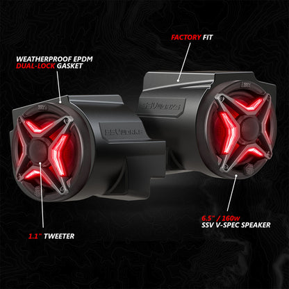 Polaris RZR Pro (2020-2024) Dash 6.5" Speaker Pods SSV Works