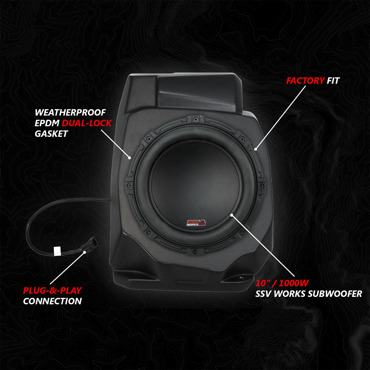 Polaris RZR Pro (2020-2024) K-Spec 5 Speaker System SSV Works