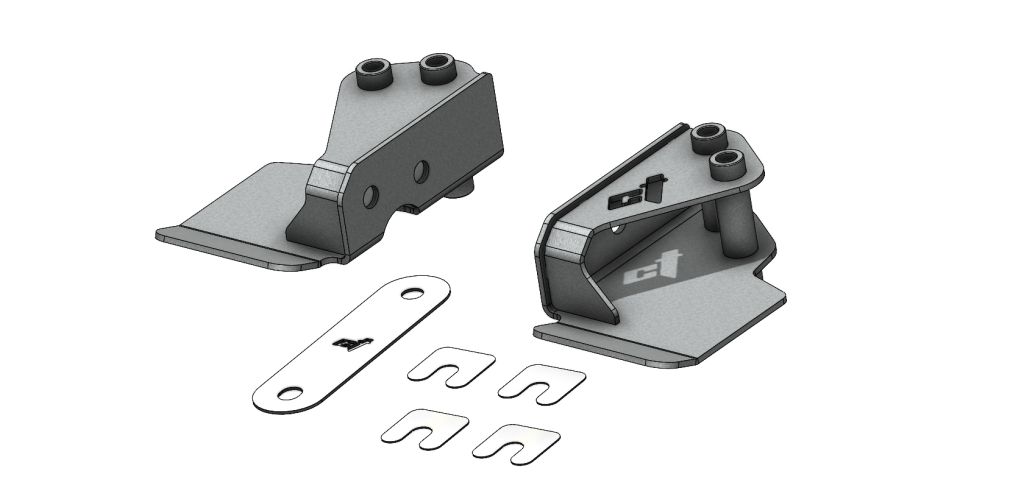 Polaris RZR Pro R Differential Brackets CT Race Worx