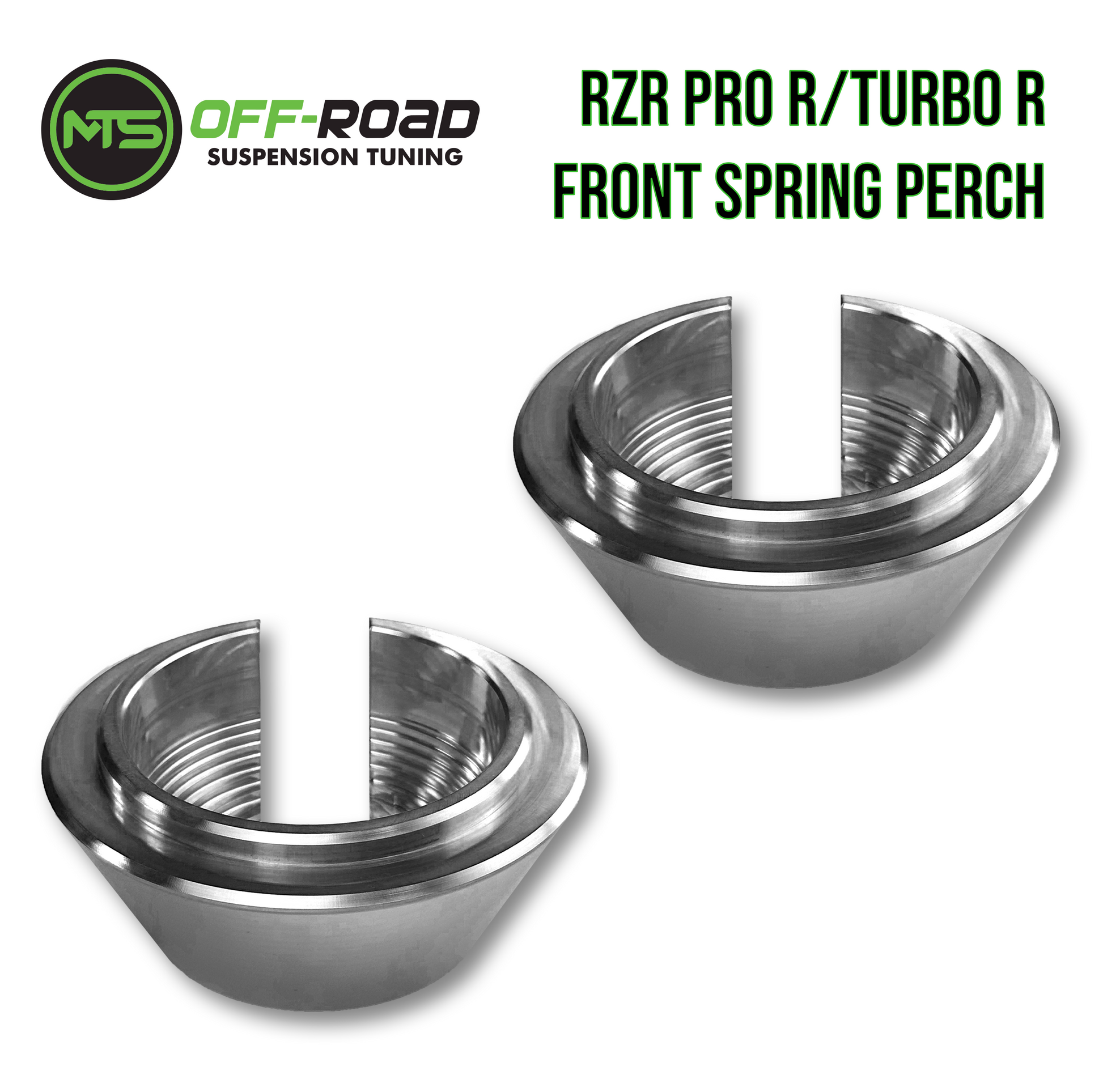 Polaris RZR Pro R / Pro S / Turbo R Billet Front Spring Perch Collars MTS Off-Road