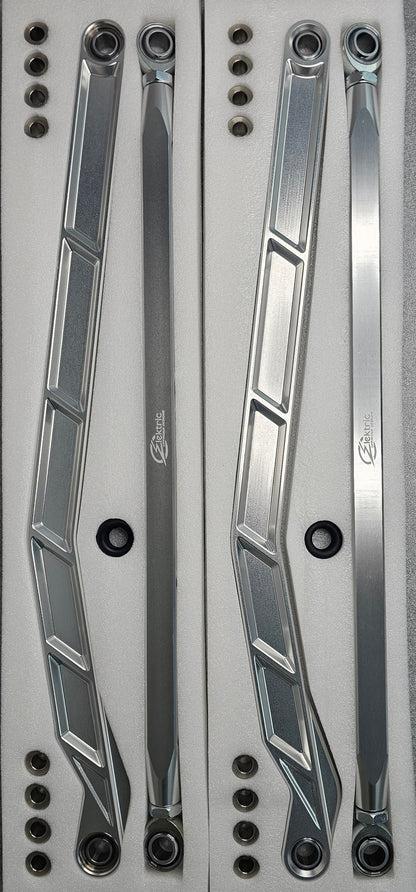 Polaris RZR Pro R / Pro S / Turbo R High Clearance Radius Rods (Clear)
