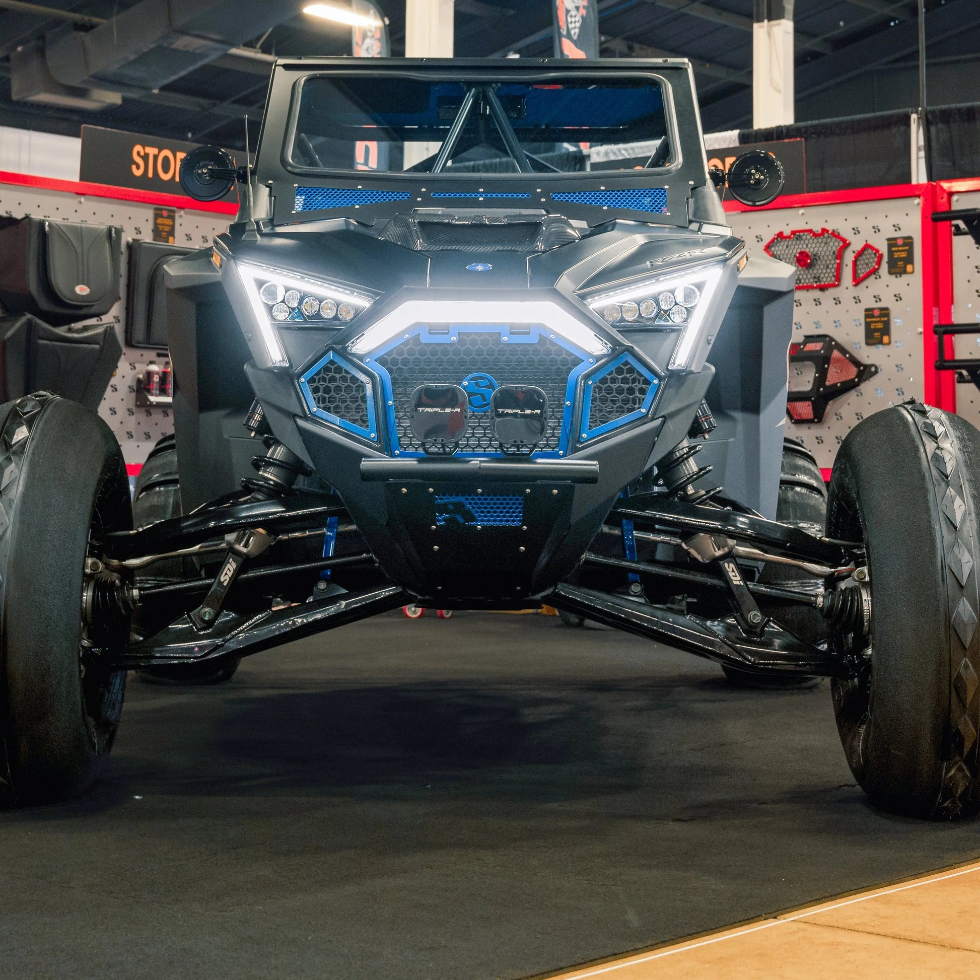 Polaris RZR Pro R/Pro S/Turbo R Pre-Runner Single Tube Front Bumper Installed