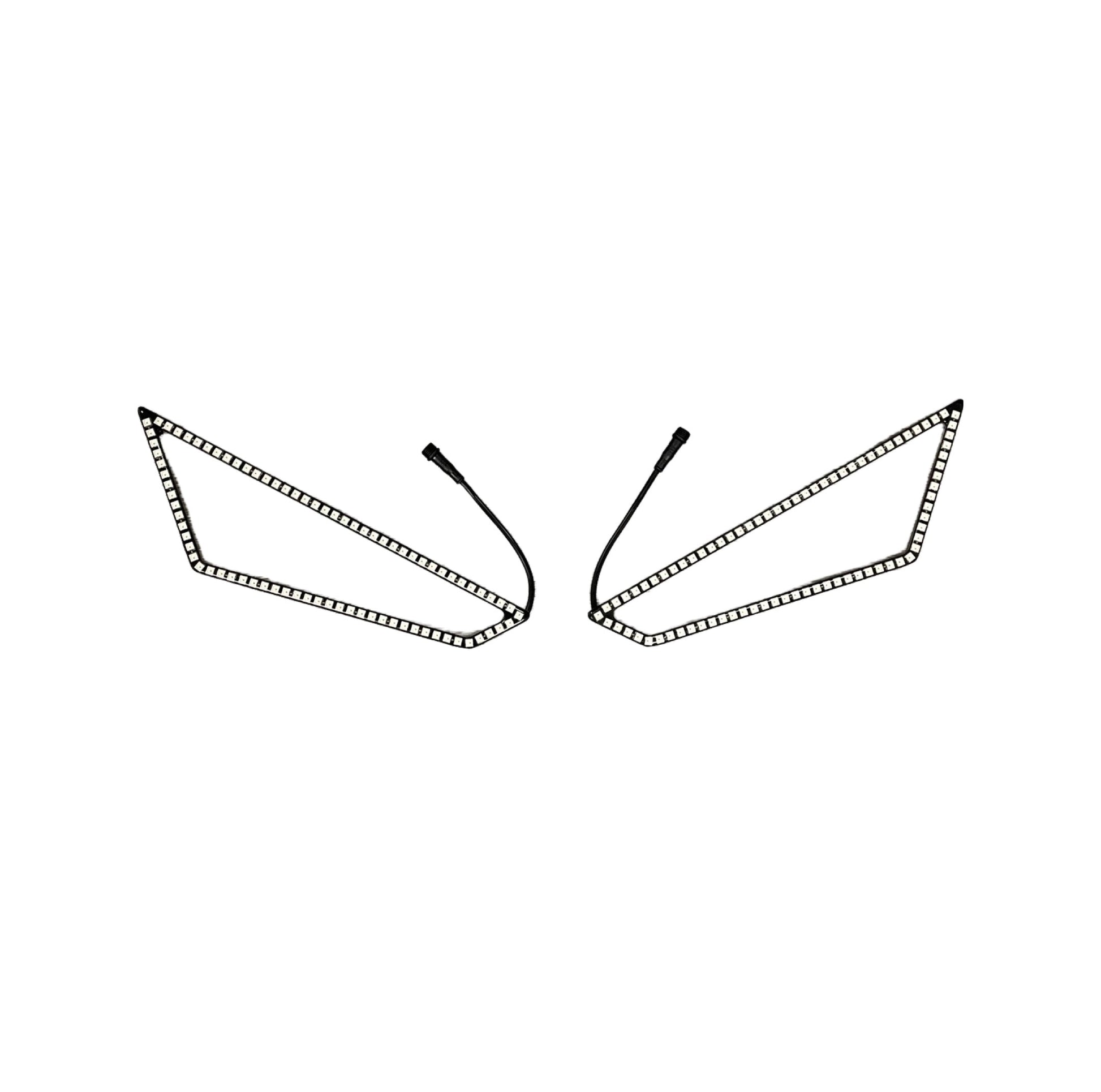 Polaris RZR Pro R / Pro XP / Turbo R 187 Style Halos with Control Harness 5150 Whips