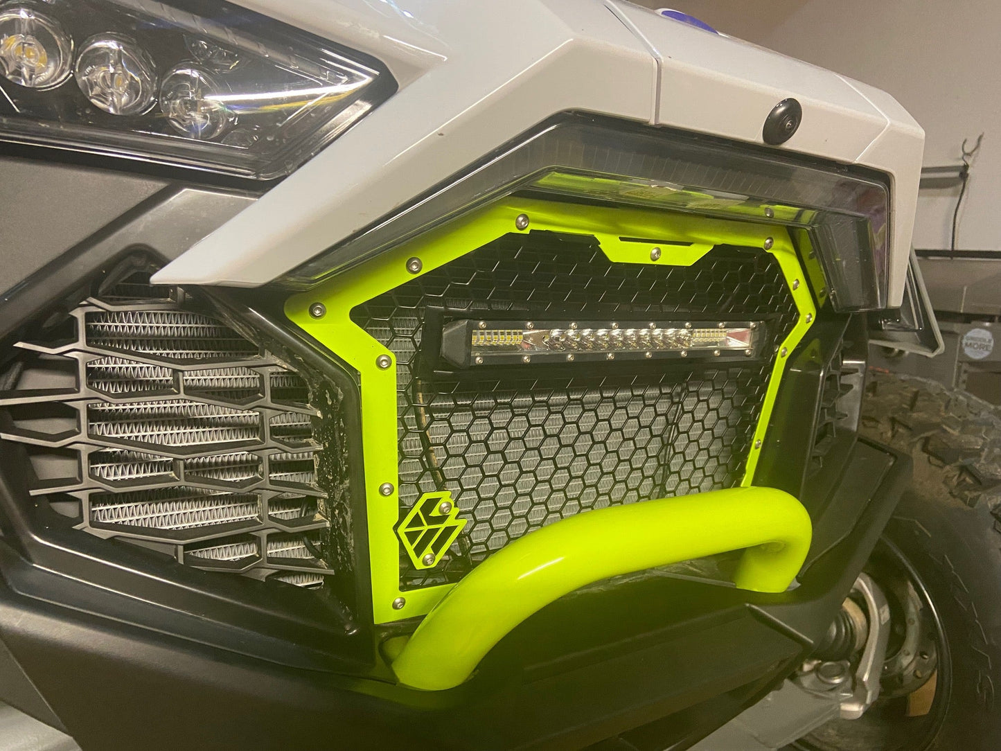 Polaris RZR Pro R / Pro XP / Turbo R Front Grille with Light Bar L&W Fab