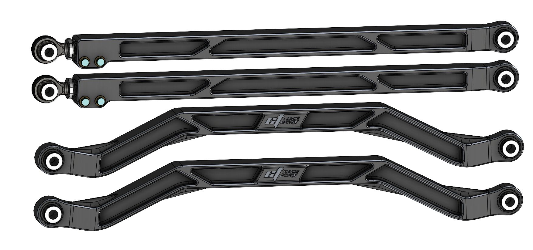Polaris RZR Pro R / Turbo R Billet Radius Rods CT Race Worx