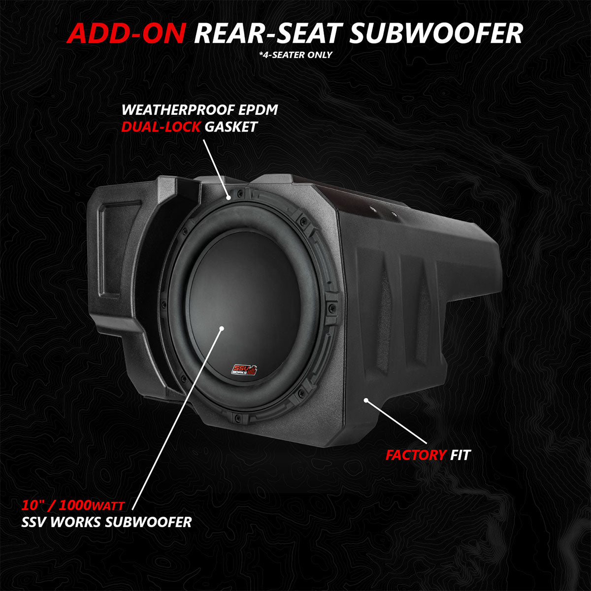 Polaris RZR Pro Ride Command (2020-2024) V-Spec 3 Speaker System SSV Works