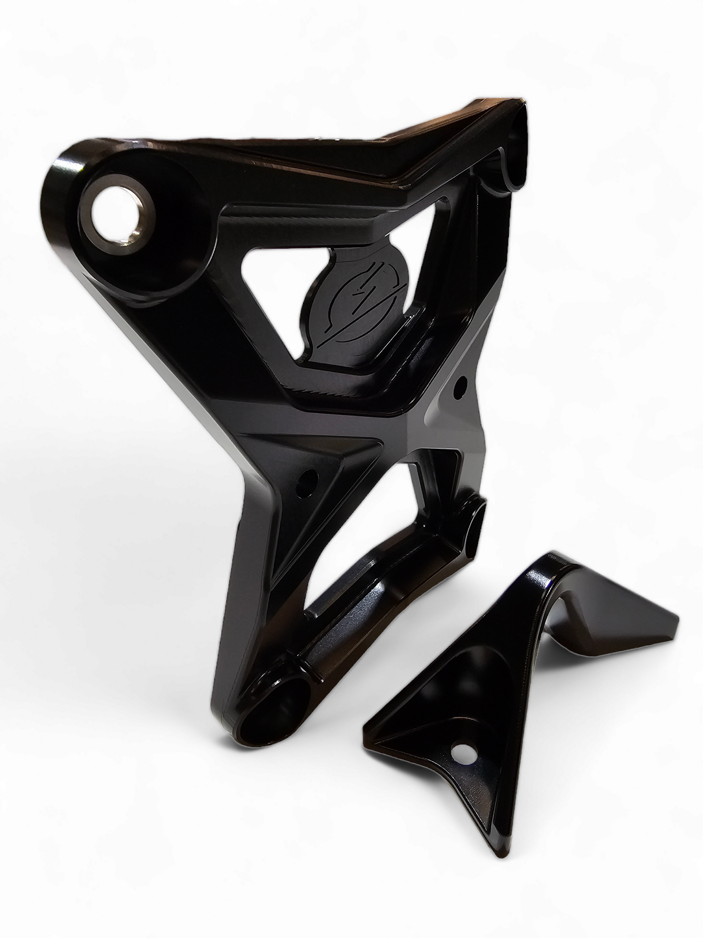 Polaris RZR Pro XP Radius Rod Plate with Tow Hook (Black)