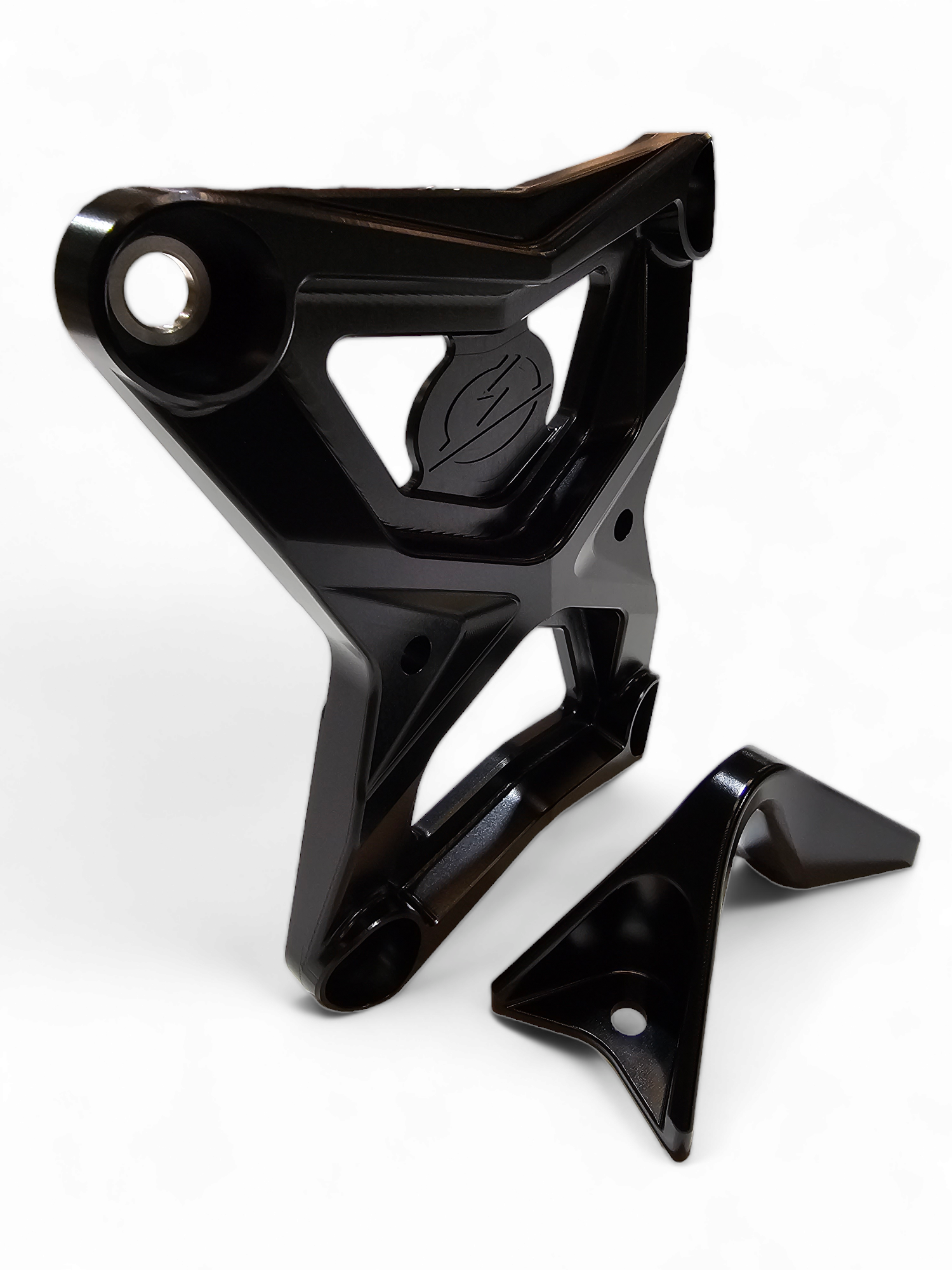 Polaris RZR Pro XP Radius Rod Plate with Tow Hook (Black)