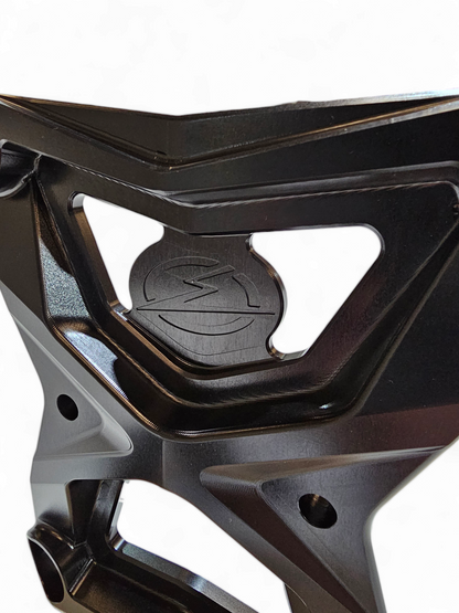 Polaris RZR Pro XP Radius Rod Plate with Tow Hook (Black)