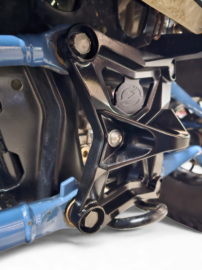 Polaris RZR Pro XP Radius Rod Plate with Tow Hook (Black)
